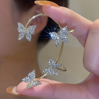 4-Piece Set Exquisite Butterfly Ear Clip