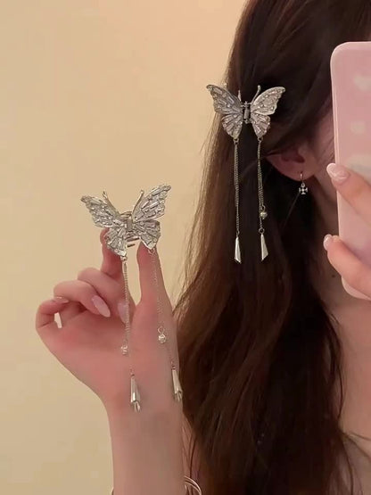 Exquisite Butterfly Rhinestone Hair Clip