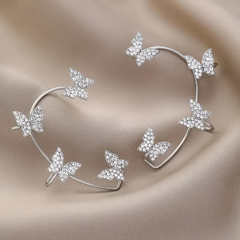 4-Piece Set Exquisite Butterfly Ear Clip