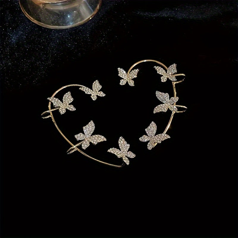 4-Piece Set Exquisite Butterfly Ear Clip