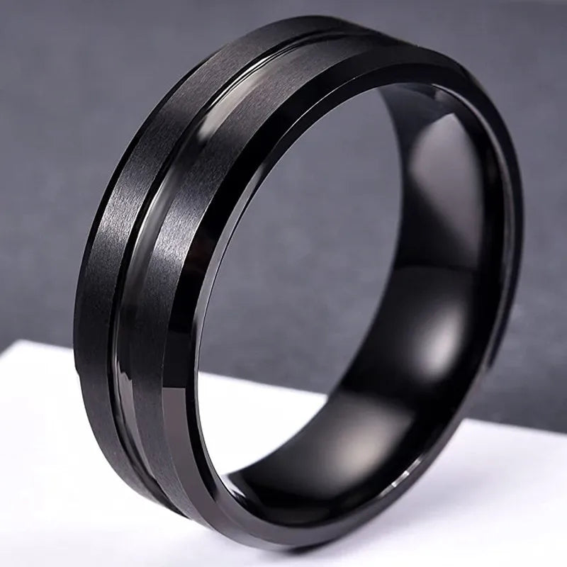 Black Tungsten Ring