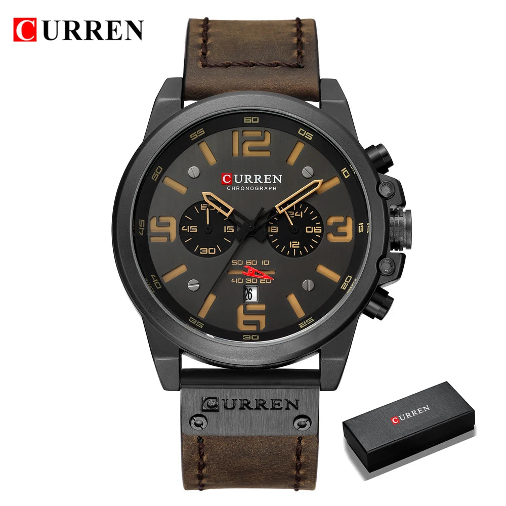 CURREN Chronograph  Relogio Masculino