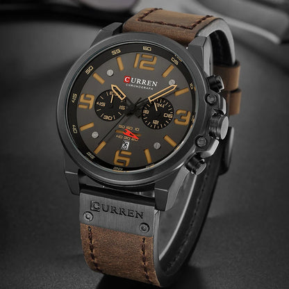 CURREN Chronograph  Relogio Masculino