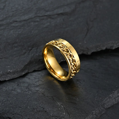 Roman Numerals Chain Ring