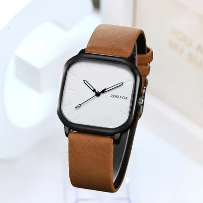 Vintage Leather Quartz Men Watch