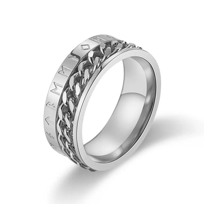 Roman Numerals Chain Ring