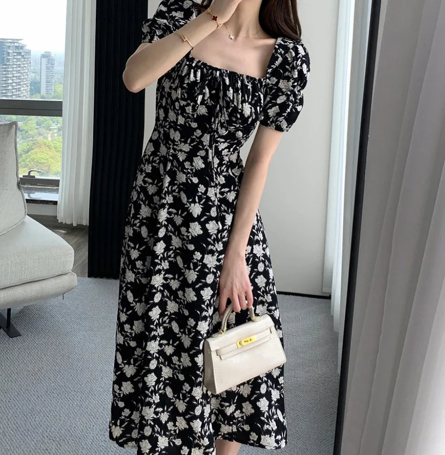 Spring Summer Chiffon Dress