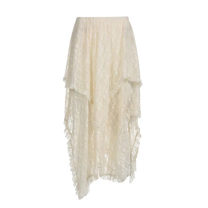 Deeptown Lace Long Skirts