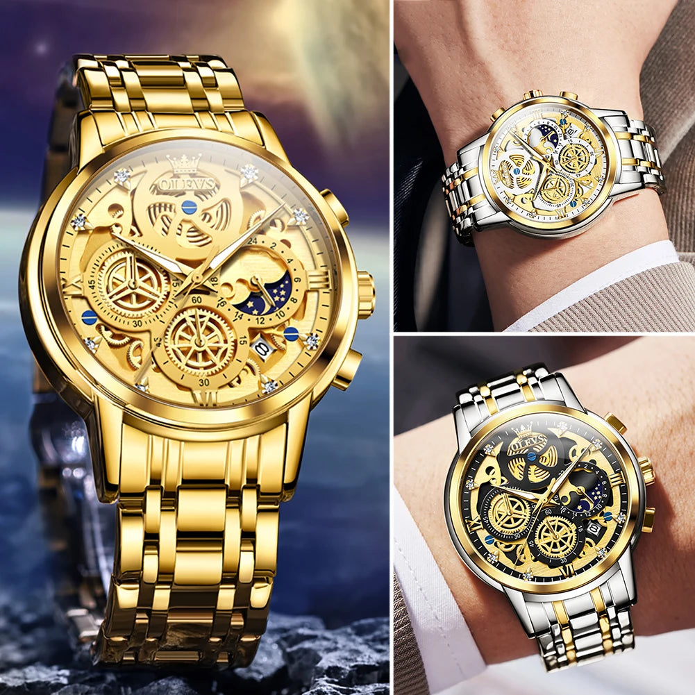 OLEVS Gold Skeleton