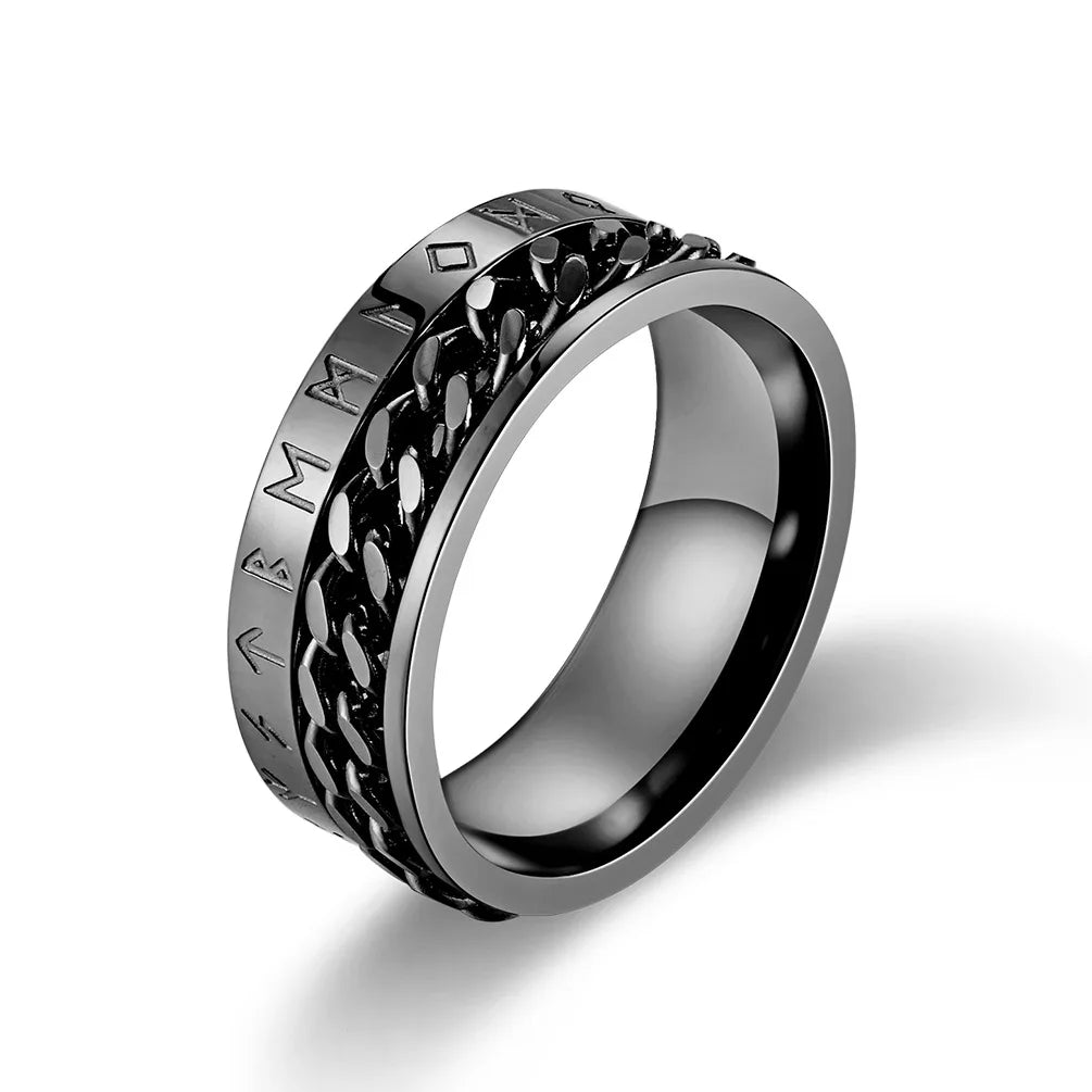 Roman Numerals Chain Ring