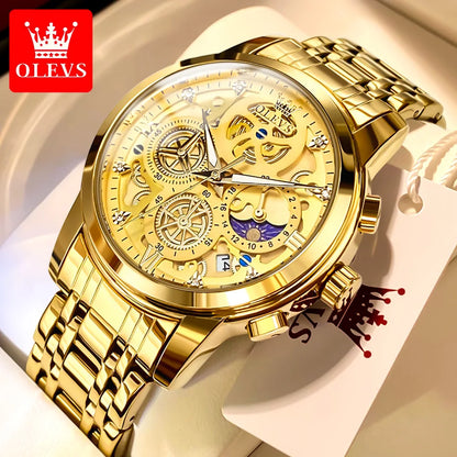 OLEVS Gold Skeleton