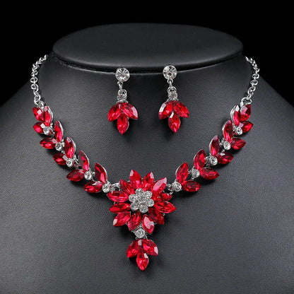 Floral Designer Necklace Set