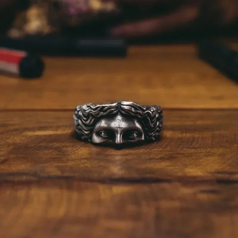 Venus Sculpture Half Face Ring