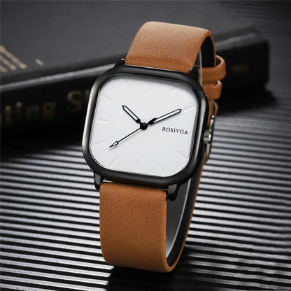 Vintage Leather Quartz Men Watch