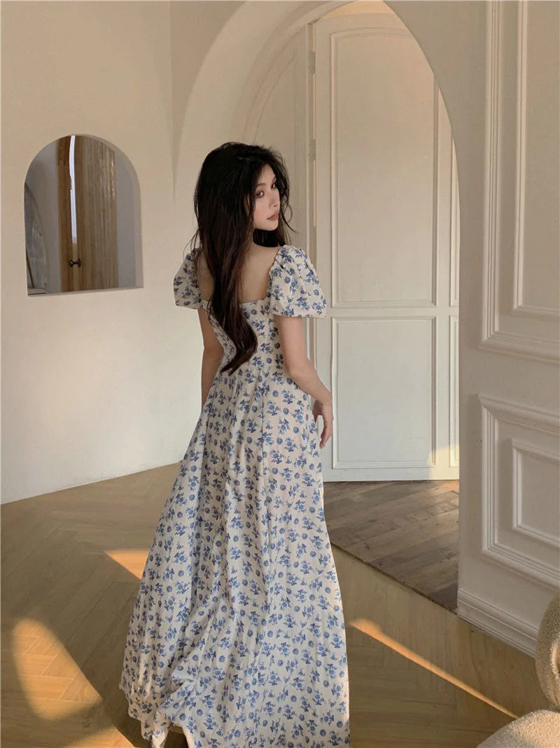 Vintage Floral Long Dress