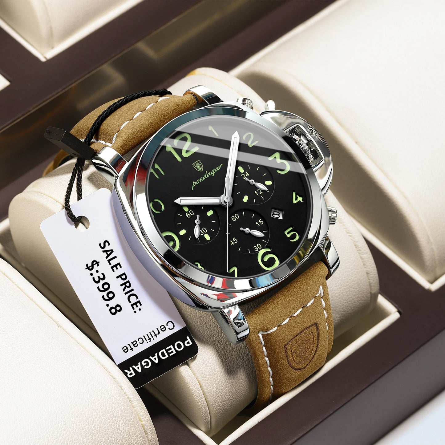 POEDAGAR Luxury Sports Watch