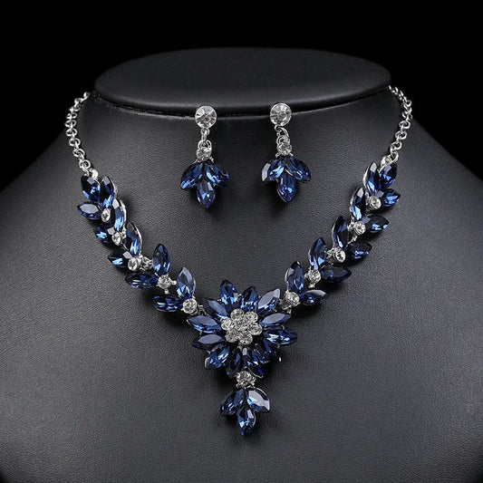 Floral Designer Necklace Set