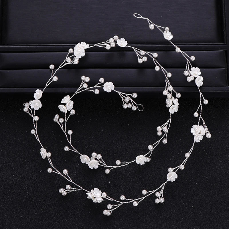 Pearl Flower Hair Vine HeadBand