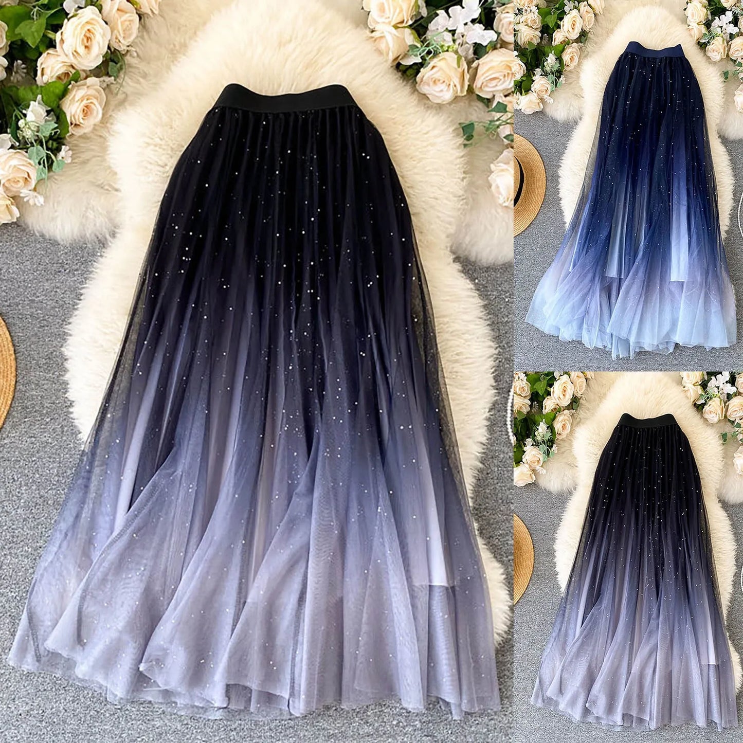 Star Sky Gradient Skirt