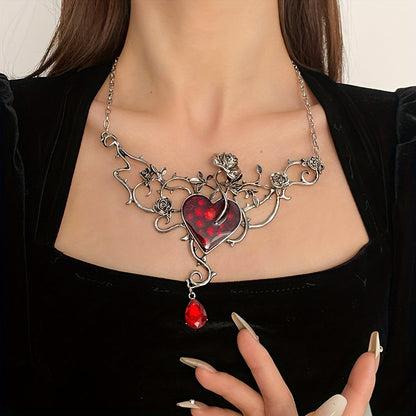 Sparkling Rhinestone Gothic Necklace