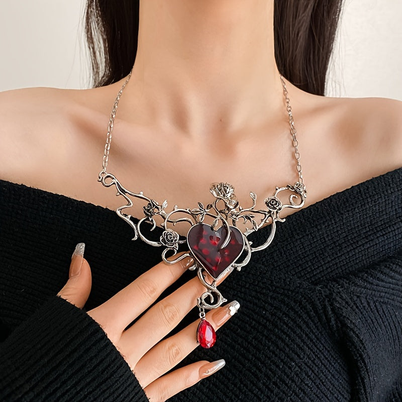 Sparkling Rhinestone Gothic Necklace